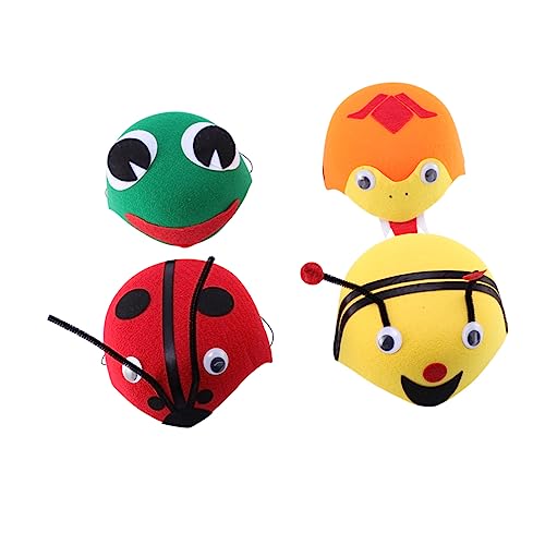 VICASKY 4 Stück Tierhut Für Kinder Tierfoto Requisiten Klappenhut Atmungsaktive Hüte Partyzubehör Make Up Kinder Partyhüte Tiara Kreative Kappen Elastizität Kreativer Hut VICASKY 4 Stück Tierhut Für Kinder Tierfoto Requisiten Klappenhut Atmungsaktive Hüte Partyzubehör Make Up Kinder Partyhüte Tiara Kreative Kappen Elastizität Kreativer Hut von VICASKY