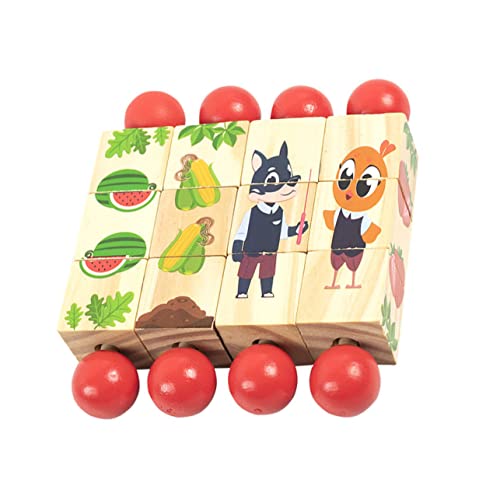 VICASKY 4 Stück Tierpuzzle Bausteine Rätsel Puzzle Für Kinderspielzeug Tierspielzeug Tierisches Puzzle- Für Vorschullernspielzeug Kinderpuzzle Rot Hölzern VICASKY 4 Stück Tierpuzzle Bausteine Rätsel Puzzle Für Kinderspielzeug Tierspielzeug Tierisches Puzzle- Für Vorschullernspielzeug Kinderpuzzle Rot Hölzern von VICASKY