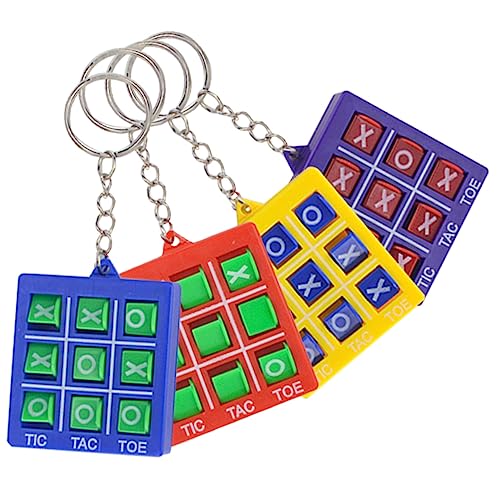 VICASKY 4 Stück Toe- Schach Geburtstagsfeier Familienbrettspiele-Schlüsselanhänger Kind Party Gefälligkeiten Schlüsselanhänger vom kleine Schlüsselanhänger Plastik VICASKY 4 Stück Toe- Schach Geburtstagsfeier Familienbrettspiele-Schlüsselanhänger Kind Party Gefälligkeiten Schlüsselanhänger vom kleine Schlüsselanhänger Plastik von VICASKY