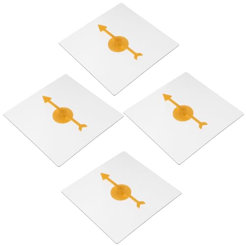 VICASKY 4 Stück Transparenter Drehteller für Mathematikspiele DIY für Unterricht und Partys für Interaktive Lernaktivitäten und Spiele mit Pfeilen von VICASKY