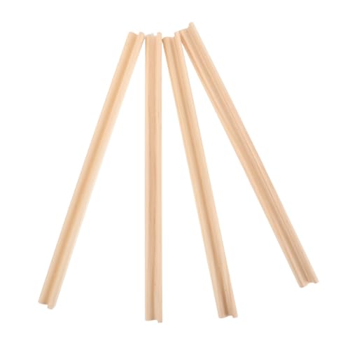 VICASKY 4 Stück Unbehandelte Domino-ständer Aus Holz, Einreihige Gestelle, Präsentationssockel Für Mexikanische Züge Und Mahjong-Spiele, Zubehör, 36 cm VICASKY 4 Stück Unbehandelte Domino-ständer Aus Holz, Einreihige Gestelle, Präsentationssockel Für Mexikanische Züge Und Mahjong-Spiele, Zubehör, 36 cm von VICASKY