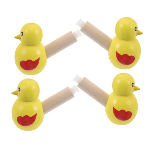 VICASKY 4 Stück Vogelpfeifen Aus Holz: Vogelpfeifenspielzeug, Lustige Geräuschemacher, Musikinstrumente Für Weihnachten, Halloween, Geburtstagsfeiern, Gelb VICASKY 4 Stück Vogelpfeifen Aus Holz: Vogelpfeifenspielzeug, Lustige Geräuschemacher, Musikinstrumente Für Weihnachten, Halloween, Geburtstagsfeiern, Gelb von VICASKY