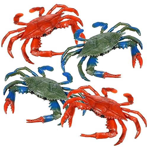 VICASKY Realistisches Krabbenspielzeug-Set 4 Künstliche Krabbenmodelle Für Jungen Und Mädchen Zum Spielen in Der Badezeit VICASKY Realistisches Krabbenspielzeug-Set 4 Künstliche Krabbenmodelle Für Jungen Und Mädchen Zum Spielen in Der Badezeit von VICASKY