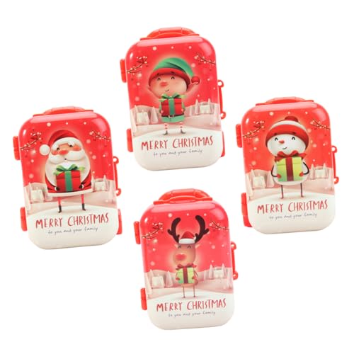 VICASKY 4 Stücke Kinder Trolley Mini Koffer Spielzeug Dekorative Für Weihnachten VICASKY 4 Stücke Kinder Trolley Mini Koffer Spielzeug Dekorative Für Weihnachten von VICASKY