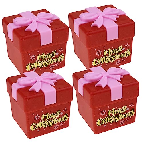 VICASKY 4 Stück Weihnachtsspielzeug Uhrwerk- Zum Thema Weihnachten Entzückende Uhrwerk-spielzeuge Kinderspielzeug Uhrwerk Für Zum Aufziehen Plastik Rot VICASKY 4 Stück Weihnachtsspielzeug Uhrwerk- Zum Thema Weihnachten Entzückende Uhrwerk-spielzeuge Kinderspielzeug Uhrwerk Für Zum Aufziehen Plastik Rot von VICASKY