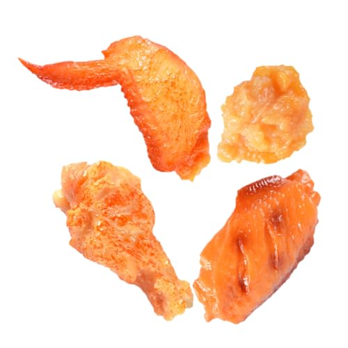 VICASKY 4 Stücke Simulierte Huhn Drumstick Modell Realistische Huhn Beine Flügel Spielzeug Gefälschte Lebensmittel Modell für Display VICASKY 4 Stücke Simulierte Huhn Drumstick Modell Realistische Huhn Beine Flügel Spielzeug Gefälschte Lebensmittel Modell für Display von VICASKY