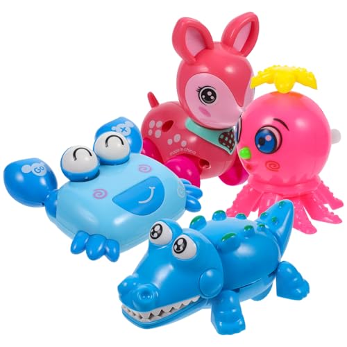 VICASKY Pädagogisches Aufziehspielzeug Für Kinder – 4 Tierfiguren Interaktives Uhrwerk-Spielzeug Babyspielzeug VICASKY Pädagogisches Aufziehspielzeug Für Kinder – 4 Tierfiguren Interaktives Uhrwerk-Spielzeug Babyspielzeug von VICASKY