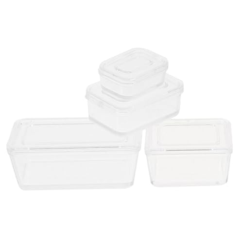 VICASKY 4 Teilige Aufbewahrungsbox Für Mädchen Miniatur Snackfach Organizer Kleines Puppenhaus Durchsichtiges Mini Haus Basteln Mini Boxen Mini Aufbewahrungsbehälter Mit Deckel VICASKY 4 Teilige Aufbewahrungsbox Für Mädchen Miniatur Snackfach Organizer Kleines Puppenhaus Durchsichtiges Mini Haus Basteln Mini Boxen Mini Aufbewahrungsbehälter Mit Deckel von VICASKY