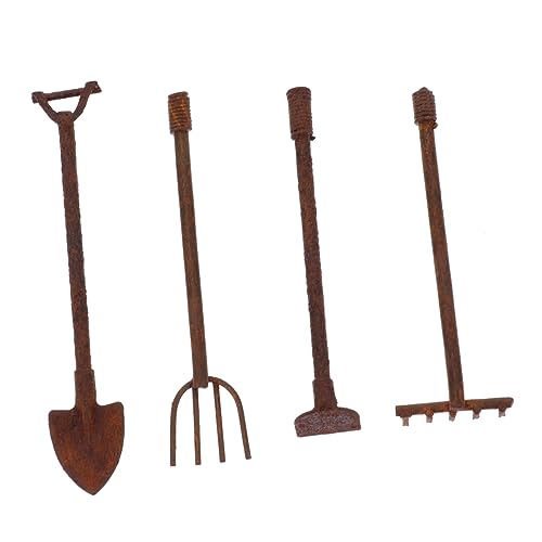 VICASKY 4 Teiliges Miniatur Gartenwerkzeug Set Für Feengärten Dollhouse Gartenaccessoires Und Dekorationen Für Kreative Miniaturlandschaften VICASKY 4 Teiliges Miniatur Gartenwerkzeug Set Für Feengärten Dollhouse Gartenaccessoires Und Dekorationen Für Kreative Miniaturlandschaften von VICASKY