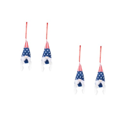 VICASKY 4 Unisex Independence Day Dwarf Plüschfigur Design Patriotische Festival Dekoration für Büro und Zuhause von VICASKY