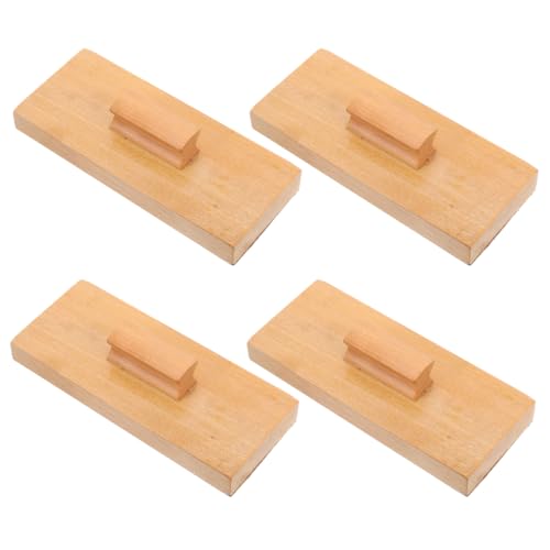 VICASKY 4-teiliger Rhythmusblock Aus Holz Mit Schleifpapier: Professionelles Schlaginstrument Für Kinder Mit Griff – Für Musikunterricht Und Outdoor-aktivitäten von VICASKY