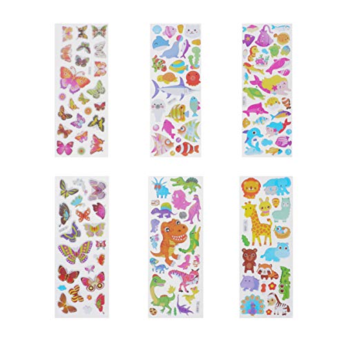 VICASKY 3D-Aufkleber Für Jungen Und Mädchen Cartoon-Aufkleber-Set 40 Blätter PVC-Material Sicher Für Kinderprojekte VICASKY 3D-Aufkleber Für Jungen Und Mädchen Cartoon-Aufkleber-Set 40 Blätter PVC-Material Sicher Für Kinderprojekte von VICASKY