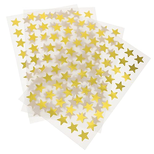 VICASKY 40 Blatt Stern Belohnungsaufkleber Stern Aufkleber Aluminiumfolien Aufkleber Praktische Aufkleber Nagelaufkleber Kinderaufkleber Klassenzimmer Belohnungsaufkleber Schüler von VICASKY