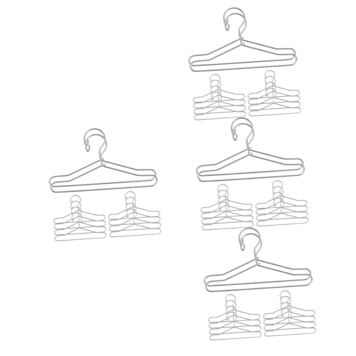 VICASKY 40 STK Mini-aufhänger Mädchen Kleiderbügel Für Neugeborene Mini-kleiderständer Für Puppen Feenhaus Zubehör Kleiderbügel Für Hunde Babys Klein Vereinigte Staaten Metall Kind von VICASKY