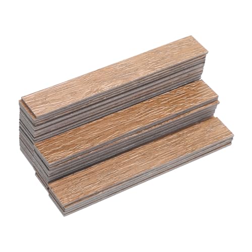 VICASKY 40 Stück Maßstab Selbstklebende Holzdielen Holzmaserung Einfaches DIY für Haus Möbel und Kreative Bastelprojekte von VICASKY