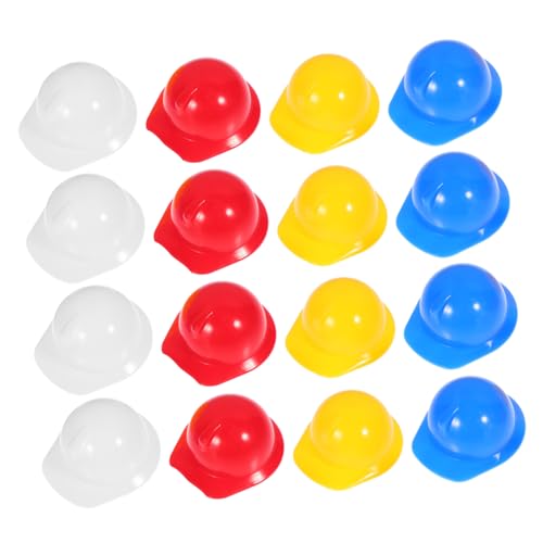 VICASKY 40 Stück Mini-Helm Hallowen deko hallowenn deko für Imaginative Spiele Miniaturhelm Kunststoffhelm Puppenbaby Mini-Hut Puppenträger Mini-Puppenhelme Miniatur-Bauhut von VICASKY