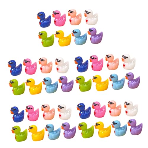 VICASKY Kleine Enten Mini Enten Figuren Miniatur Enten Figuren Aus Harz Mit Sonnenbrille Dekorationen Für Miniaturgärten Aquarien Und Puppenhäuser Bunte Mini Dekorationen 8 Farben VICASKY Kleine Enten Mini Enten Figuren Miniatur Enten Figuren Aus Harz Mit Sonnenbrille Dekorationen Für Miniaturgärten Aquarien Und Puppenhäuser Bunte Mini Dekorationen 8 Farben von VICASKY