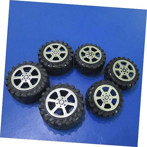 VICASKY 40 Stück Teiliges Mini Spielzeugauto Räder Langlebige Kunststoff Modellauto Räder für DIY Bausätze Vielseitige Fahrzeugmodell Zubehör Einfach zu Montieren von VICASKY