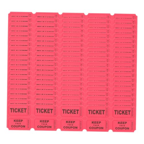 VICASKY Lustige Karnevalsparty-Dekorationen – 400 Tombola-losbögen Spielticketrollen Für Spendenaktionen in Der Schule VICASKY Lustige Karnevalsparty-Dekorationen – 400 Tombola-losbögen Spielticketrollen Für Spendenaktionen in Der Schule von VICASKY