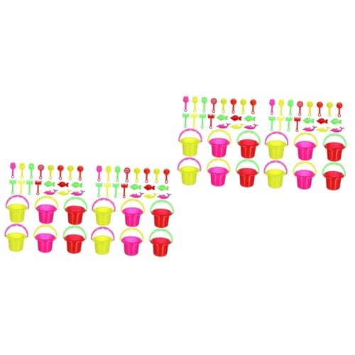 VICASKY 48 Stck. Teiliges Sandspielset für Bunte Mini Strandeimer aus Sicherem Leichtem Material Fördert Feinmotorik und Koordination für Jungen und Mädchen Am Strand und VICASKY 48 Stck. Teiliges Sandspielset für Bunte Mini Strandeimer aus Sicherem Leichtem Material Fördert Feinmotorik und Koordination für Jungen und Mädchen Am Strand und von VICASKY