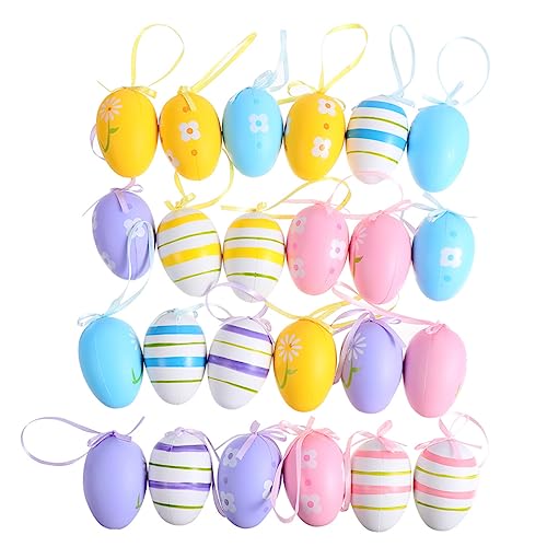VICASKY 48St Ostereier Eier aus Polystyrol Zu befüllbar Füllstoffe Ei easter teigroller ostern Frühlingsdekoration 0stergeschenke geldgeschenke ostern bastelt Ei Osterei aus Plastik von VICASKY