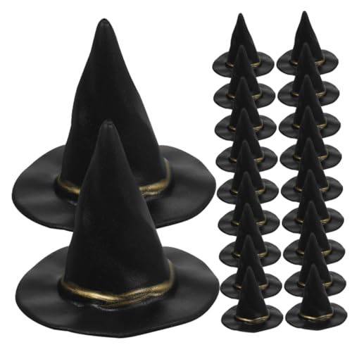 VICASKY 48Stücke Miniatur Hexenhut Dekoration für Halloween Partys Puppenhaus Bastelsets Tisch und Kuchendekoration DIY Hexenaccessoires für Kreative Projekte VICASKY 48Stücke Miniatur Hexenhut Dekoration für Halloween Partys Puppenhaus Bastelsets Tisch und Kuchendekoration DIY Hexenaccessoires für Kreative Projekte von VICASKY