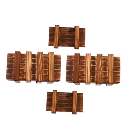 VICASKY 4Er-Packung Puzzle-Boxen-Fall für Weihnachten Denkspielzeug wheinatsgeschenke Brain teasers geheime Schublade Boxen mit Schubladen hölzern VICASKY 4Er-Packung Puzzle-Boxen-Fall für Weihnachten Denkspielzeug wheinatsgeschenke Brain teasers geheime Schublade Boxen mit Schubladen hölzern von VICASKY