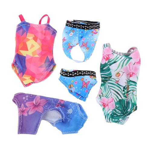 VICASKY 4sätze Puppenkleidung Und Bademode Für Große Puppen Badeanzüge Kleidung Accessoires Strand Und Urlaubskleidung Für Puppen Mit Komplexem Design Und Lebendigen Farben von VICASKY