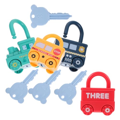 VICASKY 4Satz Kreatives Lernspielzeug für Teiliges mit Schlüsseln und Schlössern Zahlen und Buchstaben Zuordnung Montessori Pädagogik für Frühe Entwicklung und Kognitive Fähigkeiten VICASKY 4Satz Kreatives Lernspielzeug für Teiliges mit Schlüsseln und Schlössern Zahlen und Buchstaben Zuordnung Montessori Pädagogik für Frühe Entwicklung und Kognitive Fähigkeiten von VICASKY