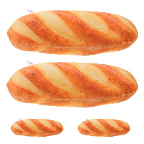 VICASKY 4Stücke Kissen Brot Plüschspielzeug Realistisches Design Weiche und Flauschige Textur zum und VICASKY 4Stücke Kissen Brot Plüschspielzeug Realistisches Design Weiche und Flauschige Textur zum und von VICASKY