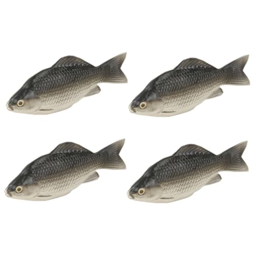 VICASKY 4Stücke Künstliches Fischmodell Realistische Simulationstiere für Aquarien und Terrarien für Fischliebhaber und Dekorationselemente von VICASKY