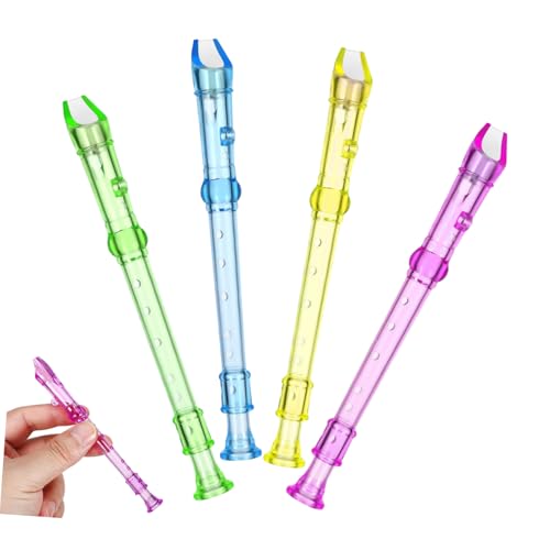 VICASKY 4Stücke Mini Klarinette Kinderflöte Transparentes Musikinstrument für Anfänger Sicheres von Handkoordination und Flexibilität Farben Zufällig VICASKY 4Stücke Mini Klarinette Kinderflöte Transparentes Musikinstrument für Anfänger Sicheres von Handkoordination und Flexibilität Farben Zufällig von VICASKY