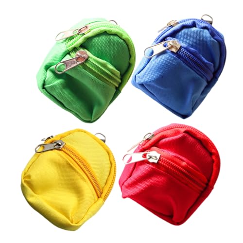 VICASKY 4Stücke Mini Puppen Rucksack Puppen Zubehörtaschen für Puppenhaus Mini Schultaschenmodell für Miniatur Dekorationen und Kreative VICASKY 4Stücke Mini Puppen Rucksack Puppen Zubehörtaschen für Puppenhaus Mini Schultaschenmodell für Miniatur Dekorationen und Kreative von VICASKY