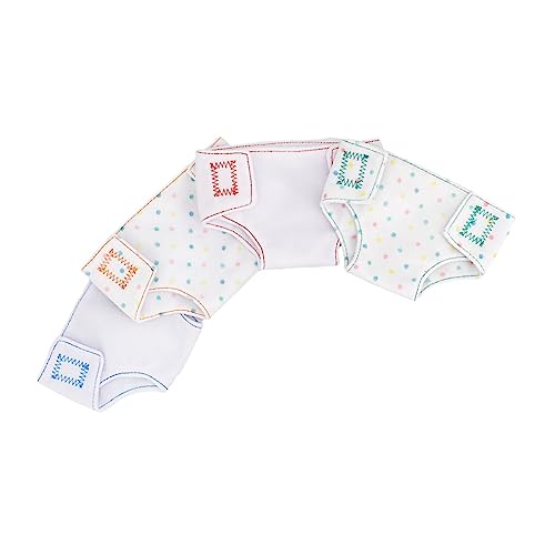 VICASKY 4Stücke Puppen Windeln Kleidungsset für Babypuppen Wiederverwendbar Waschbar Zubehör für Rollenspiele Fördert die Kreativität von Mädchen von VICASKY