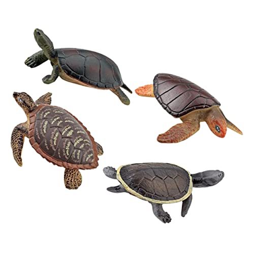 VICASKY 4Stücke Schildkrötenfiguren aus Kunststoff Lebensechte Schildkrötenmodelle für Kreative Desktop Dekoration oder Gartendeko Miniaturgärten und Aquarien VICASKY 4Stücke Schildkrötenfiguren aus Kunststoff Lebensechte Schildkrötenmodelle für Kreative Desktop Dekoration oder Gartendeko Miniaturgärten und Aquarien von VICASKY