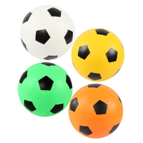 VICASKY 4Stücke Weicher Fußball für Leiser Hüpfball für Drinnen und Draußen Pädagogisches Fußballspielzeug für Sportliche Aktivitäten und Spielspaß VICASKY 4Stücke Weicher Fußball für Leiser Hüpfball für Drinnen und Draußen Pädagogisches Fußballspielzeug für Sportliche Aktivitäten und Spielspaß von VICASKY