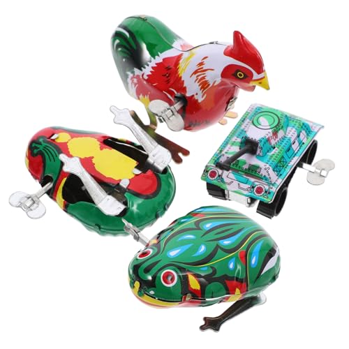 VICASKY Spielzeug-Set Aus Eisen Frühes Spielzeug Lustiges Springspielzeug Batterielos Dunkelbraun Zufällige Farbe von VICASKY
