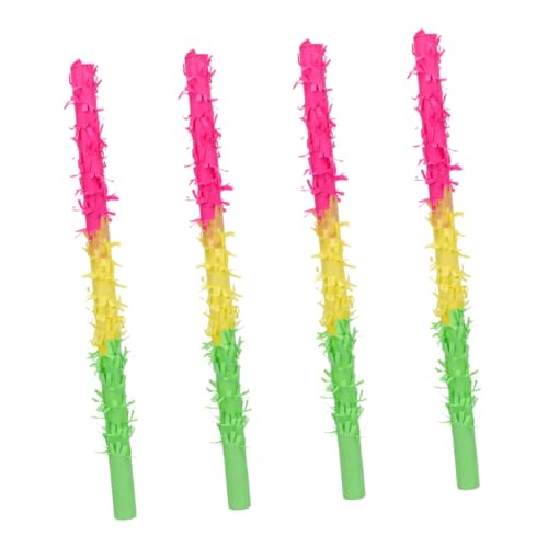 VICASKY 4pcs Pinata Toy Props Paper Stick Birthday Party Colorful Pinata Stickmöbel & Wohnen, Feste & Besondere Anlässe, Party- & Eventdekoration! von VICASKY