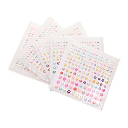VICASKY 5 Blätter DIY Aufkleber Edelstein-Aufkleber Dekorativer Aufkleber Für Kinderkleber Dekorative Malerei Abziehbilder Dill-Aufkleber Handyhülle Aufkleber Colorful Plastik von VICASKY