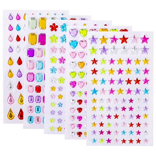VICASKY 5 Blatt Zahlen-edelstein-Aufkleber Selbstklebend Dekorative Kristall-Aufkleber Für Scrapbooking Tagebuch Karten Party VICASKY 5 Blatt Zahlen-edelstein-Aufkleber Selbstklebend Dekorative Kristall-Aufkleber Für Scrapbooking Tagebuch Karten Party von VICASKY