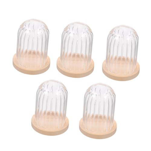 VICASKY 5 STK Miniaturmodell Kleine Dekoration Wäscheständer Küche Modische Dekoration Kleine Hausdekoration Behälter Geschirr Haushaltswaren Essen Puppenhaus Light Brown Hölzern von VICASKY