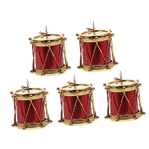 VICASKY 5 STK Musikinstrumentenmodell Preis für Musikinstrumente Trommelmodelle Weihnachtssto Geschenke für kleine Geschenke Mini-Hauszubehör Puppenhauszubehör Saxophon Schlagzeug Sammlung von VICASKY
