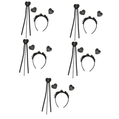 VICASKY 5 Sätze Halloween Haarreif mit Herz und Kreuzdesign Leichtes Cosplay Stirnband für Party Geburtstagsfeier und Kostüm Komfortables Accessoire für Damen und Mädchen Vielseitig für VICASKY 5 Sätze Halloween Haarreif mit Herz und Kreuzdesign Leichtes Cosplay Stirnband für Party Geburtstagsfeier und Kostüm Komfortables Accessoire für Damen und Mädchen Vielseitig für von VICASKY