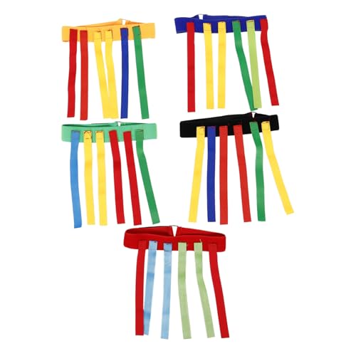 VICASKY 5 Sätze Interaktives Teiliges Teamwork Spiel für Reaktionstraining Pull Tail Gürtel in Rot Orange Blau Grün Schwarz Outdoor Lernspielzeug Koordination Reaktionsfähigkeit und VICASKY 5 Sätze Interaktives Teiliges Teamwork Spiel für Reaktionstraining Pull Tail Gürtel in Rot Orange Blau Grün Schwarz Outdoor Lernspielzeug Koordination Reaktionsfähigkeit und von VICASKY
