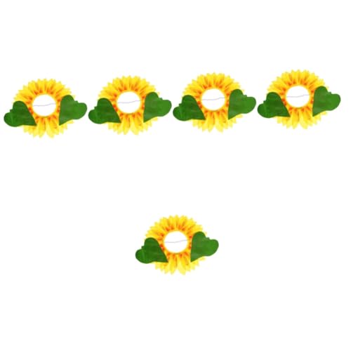 VICASKY 5 Sätze Lustige Sonnenblumen Kopfbedeckung mit Weichen Bequemen Handschuhen Leichter Performance Kostüm Headwear für Sportfest und Fotorequisiten VICASKY 5 Sätze Lustige Sonnenblumen Kopfbedeckung mit Weichen Bequemen Handschuhen Leichter Performance Kostüm Headwear für Sportfest und Fotorequisiten von VICASKY