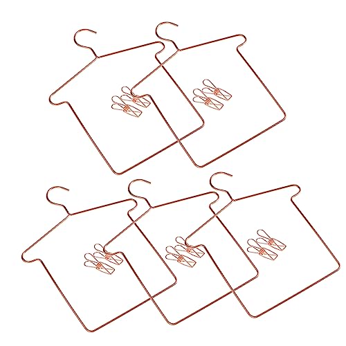 VICASKY 5 Sätze Puppenaufhänger Kleiderbügel Haustier Mädchen Kleid Miniatur Puppenkleidung Puppenhausfiguren Hose Puppenhausmöbel Mini-kleiderständer Rose Gold Eisen VICASKY 5 Sätze Puppenaufhänger Kleiderbügel Haustier Mädchen Kleid Miniatur Puppenkleidung Puppenhausfiguren Hose Puppenhausmöbel Mini-kleiderständer Rose Gold Eisen von VICASKY