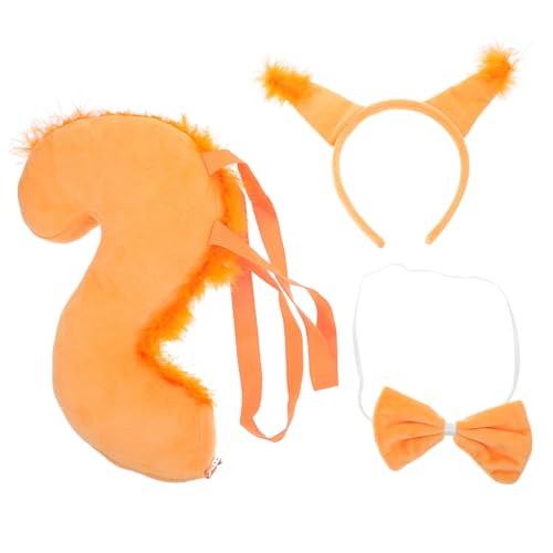 VICASKY 5 Sätze Süßes Eichhörnchen Ohren Stirnband mit Schleife Weiches Plüschmaterial Dreiteiliges Kostümzubehör für Karneval Cosplay und Mottopartys VICASKY 5 Sätze Süßes Eichhörnchen Ohren Stirnband mit Schleife Weiches Plüschmaterial Dreiteiliges Kostümzubehör für Karneval Cosplay und Mottopartys von VICASKY