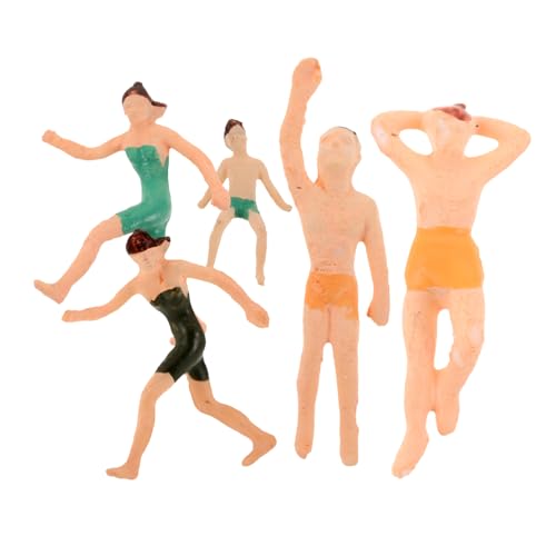 VICASKY 5 Stück Kleiner Schwimmfiguren Miniatur Menschenfiguren für Strandlandschaft Langlebig Farbenfroh Vielseitig Selbstgemacht Miniatur Dekorationen für Puppenhaus und Modelleisenbahn VICASKY 5 Stück Kleiner Schwimmfiguren Miniatur Menschenfiguren für Strandlandschaft Langlebig Farbenfroh Vielseitig Selbstgemacht Miniatur Dekorationen für Puppenhaus und Modelleisenbahn von VICASKY