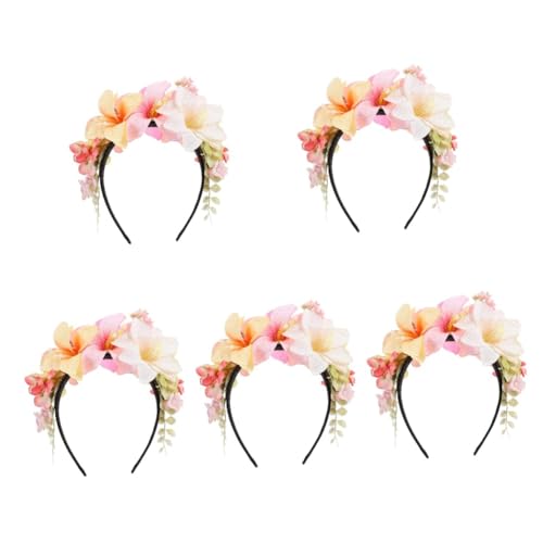 VICASKY 5 Stück Blumen Haarreif Damen Leichter Bequemer Kopfschmuck mit Stilvollem Lilien Design Stirnband für Teen für Hochzeit Party und Alltagslook VICASKY 5 Stück Blumen Haarreif Damen Leichter Bequemer Kopfschmuck mit Stilvollem Lilien Design Stirnband für Teen für Hochzeit Party und Alltagslook von VICASKY