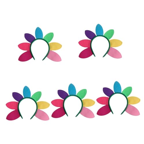 VICASKY 5 Stück Buntes Sonnenblumen Stirnband aus Bequemem Rutschfestes Blüten Kopfschmuck für Festival Karneval Party und Cosplay Charmantes Haarband für Damen und Erwachsene VICASKY 5 Stück Buntes Sonnenblumen Stirnband aus Bequemem Rutschfestes Blüten Kopfschmuck für Festival Karneval Party und Cosplay Charmantes Haarband für Damen und Erwachsene von VICASKY